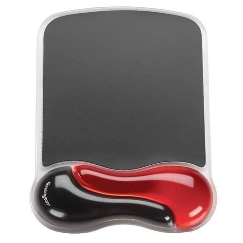 Tapis De Souris Avec Repose-poignet, Duo Gel, Noir Et Rouge