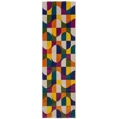 Tapis De Couloir Design Lala En Polypropylène - Multicolore - 66x230 Cm