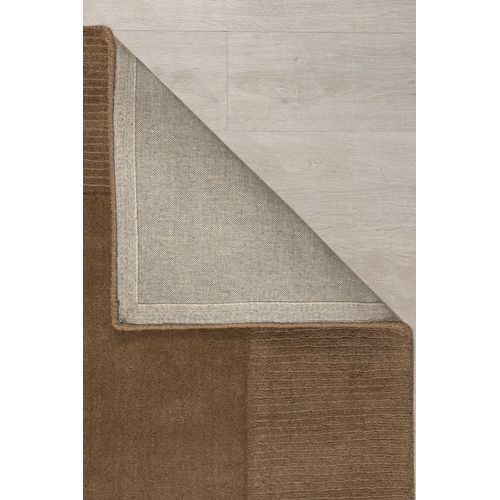 Tapis De Salon Uni En Laine Leone En Laine - Marron - 160x230 Cm