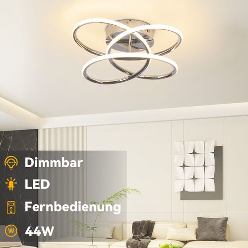 Plafonnier LED Pour Couloir Intensité Variable Avec Télécommande Forme De Papillon 36cm 44w