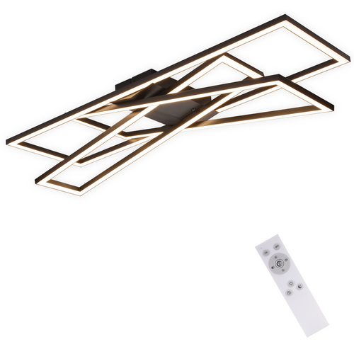 Plafonnier LED Noir 45w Dimmable Pour Salonbureauchambre D'enfant