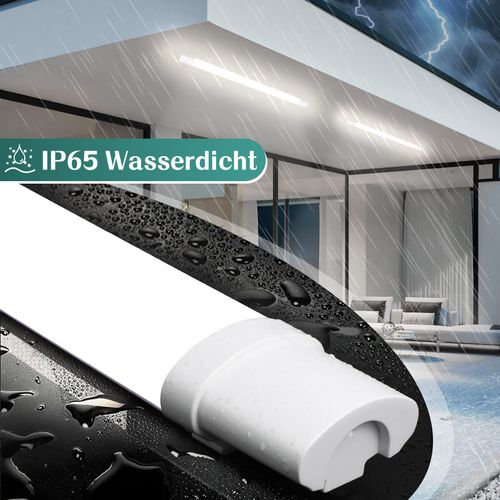 Plafonnier LED Anti-humidité Plafonnier Lampe D'atelier Tube LED Ip65 Étanche 5000k