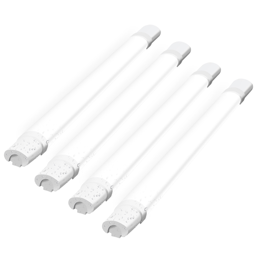 Lot De 4 Plafonnier LED Anti-humidité 90cm - Plafonnier Tube LED 24w 3000lm Ip65 5000k