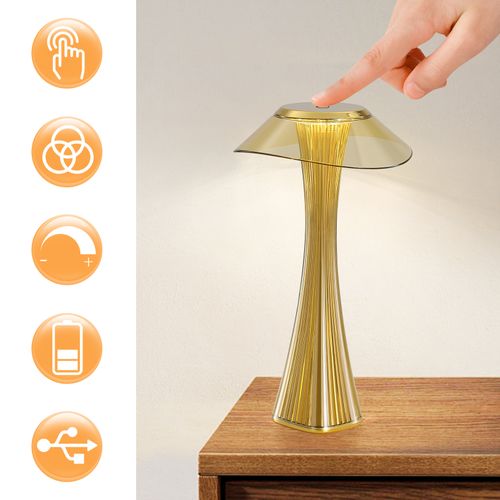 Lampe De Chevet LED Moderne à Intensité Variable USB Avec 3 Niveaux De Luminosité