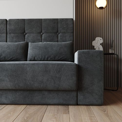 Lit Escamotable Ensemble 2 Placards Étagère Et Canapé 160x200cm Lit Mural Blanc Inc.led