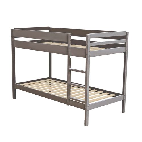 Lit Superposé 90x190 Brice Gris Incl. 2 Sommiers