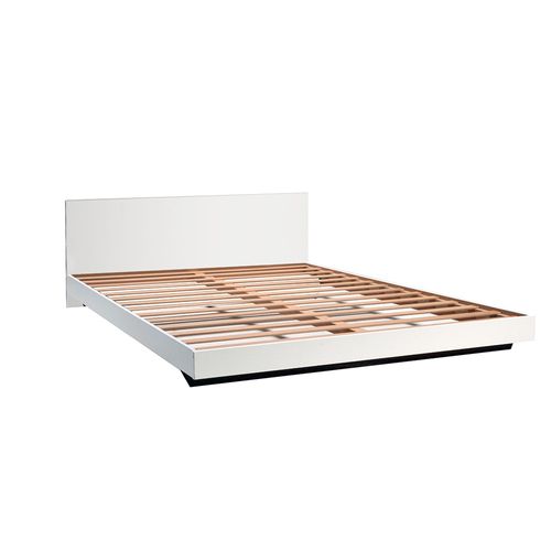 Lit 2 Places 140x190cm Blanc Lifa Inclus Sommier Et Tête De Lit