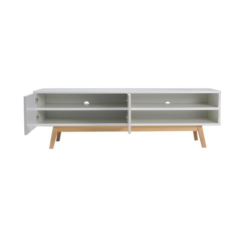Meuble TV  160x42x50 Cm Hona - Blanc