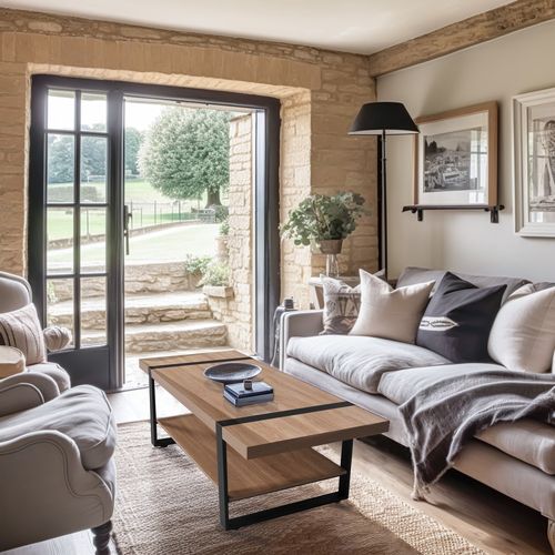 Table Basse 120x60cm Semra Couleur Chêne Design Moderne De Haute Qualité