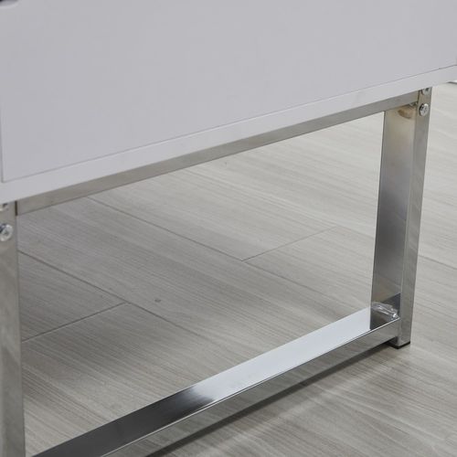 Table Relevable 110x55cm Blanc Table Salon Bureau Flau