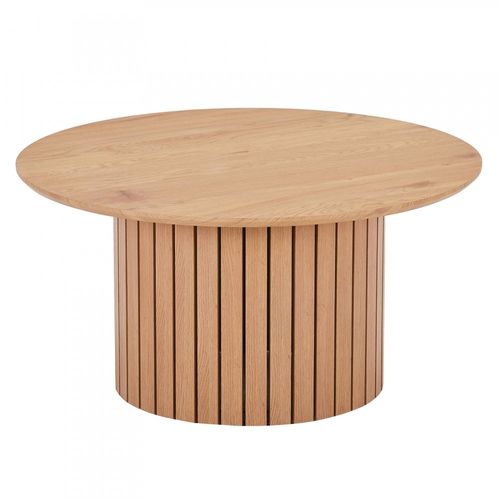 Table Basse Ronde 80cm Avec Piètement Circulaire Behiye