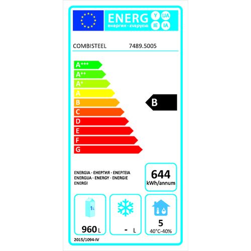 Armoire Positive Professionnelle Inox 1400 Litres - Energy Line -