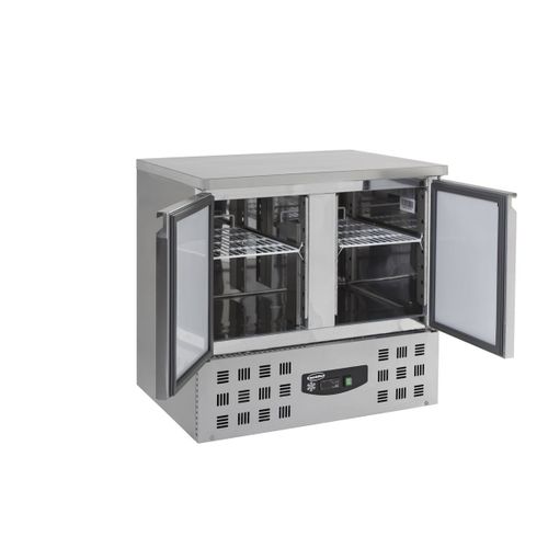 Table Réfrigérée Négative Compacte - 2 Portes -