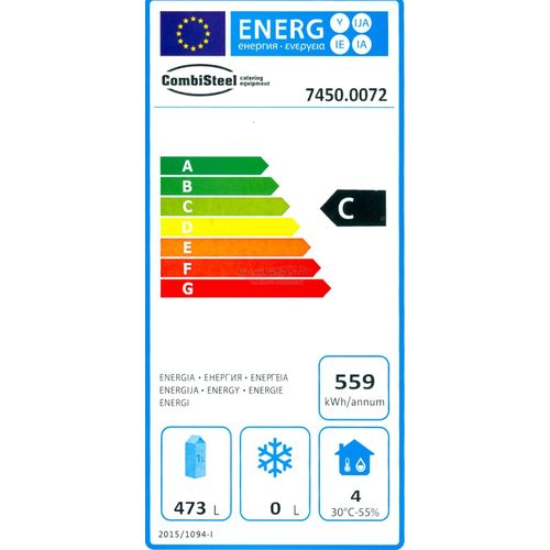Armoire Réfrigérée Positive Inox - 650 Litres -