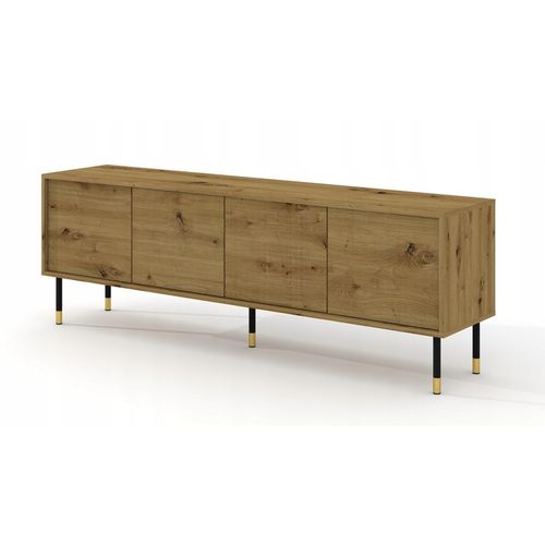 Meuble TV 180x40x60 Cm Meuble Hi-fi Luxueux Sur Pied Couleur Chêne Artisan Meshewood