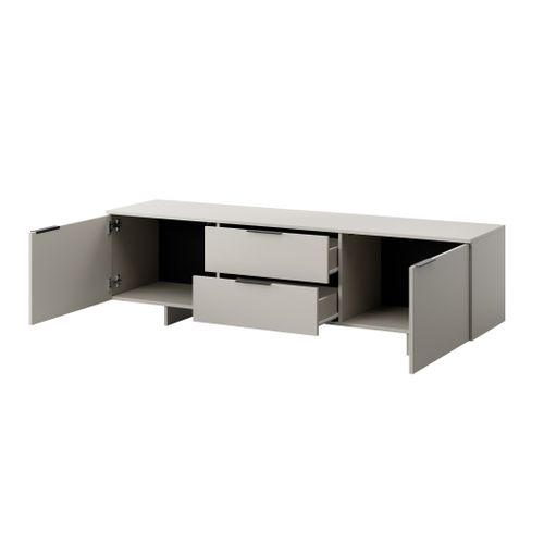 Meuble TV 180x42x55 Cm Cachemir Calia Meuble Avec Tiroirs Hi-fi Sur Pied