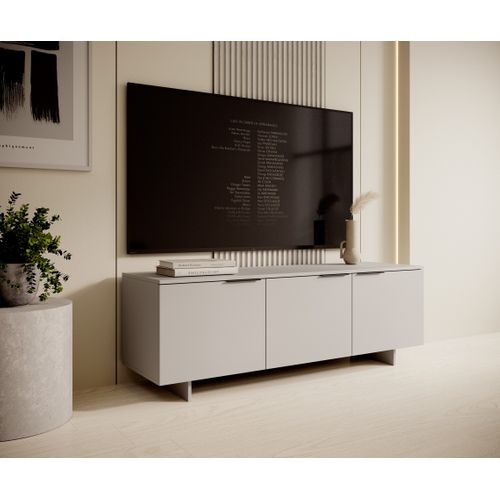 Meuble TV 150x42x55 Cm Cachemir Calia Meuble Avec 3 Potes Hi-fi Sur Pied