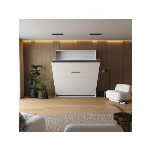 Lit Escamotable 160x200cm Vertikal M1 Lit Mural Blanc