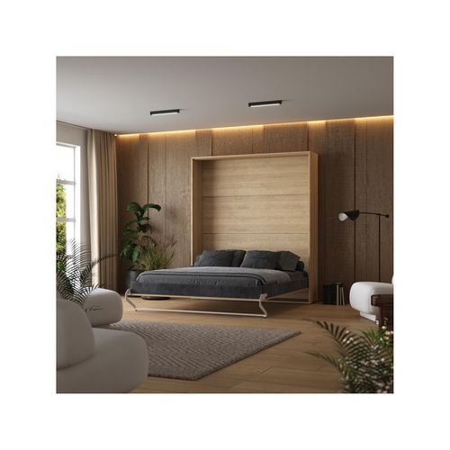 Lit Escamotable 160x200cm Vertikal M1 Lit Mural Chene Kaiserberg