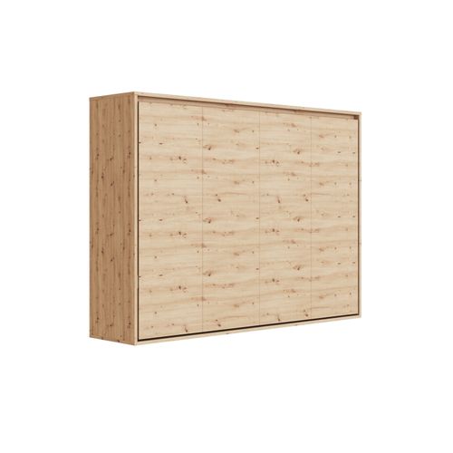 Lit Escamotable 160x200cm Horizontal M2 Lit Mural Chene Sauvage