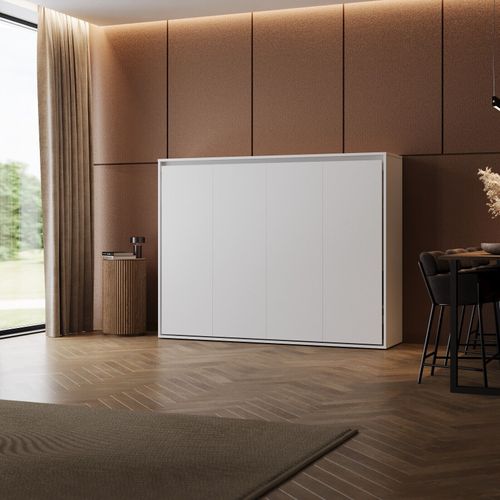 Lit Escamotable 160x200cm Horizontal M2 Lit Mural Blanc