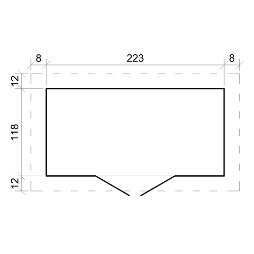 M310f Abri De Jardin En Bois -porte Verrouillable De Haute Qualité - 2.63 M2