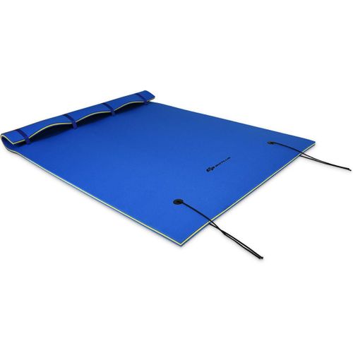 Tapis Flottant En Mousse Xpe 270x180cm 3 Couches Avec Attache Elastique De 3,5m Capacité 300kg Jaune