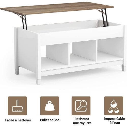 Table Basse Avec Plateau Relevable