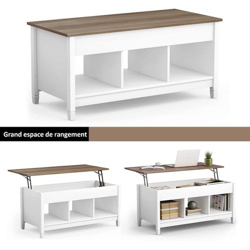 Table Basse Avec Plateau Relevable