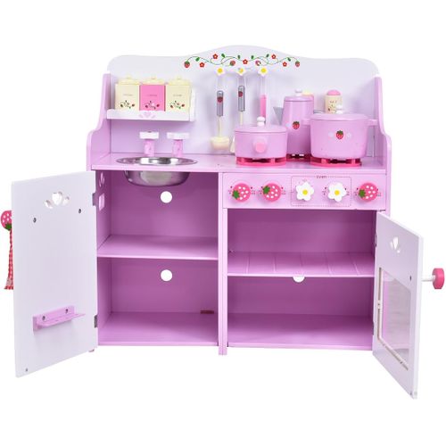 Cuisine Enfant Cuisine Jouet Pour Enfant Rose Etblanc Cuisine En Bois