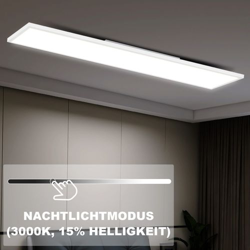 Panneau LED 100 X 25 Cm Variable Long Éclairage Rvb à Changement Avec Télécommande, 24 W