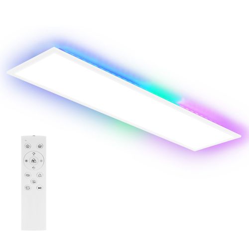 Panneau LED Plafonnier à Intensité Variable, Rétroéclairage Rvb, 24 W, Blanc Chaud, Blanc Neutre
