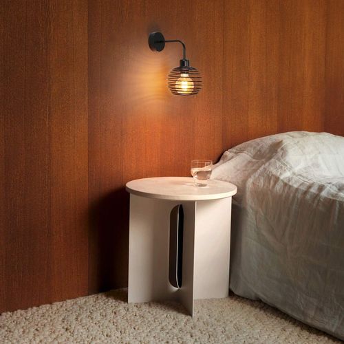 Applique Murale Vintage Lampe D'intérieur Éclairage Mural Rétro Lampe De Couloir Noire E27