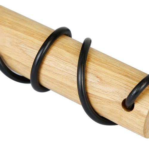 Applique Murale Rétro Industrielle Bois Noir Métal E27 Bureau