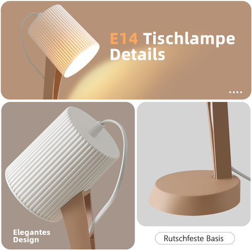 Lampe De Table Salon Lampe De Chevet Avec Câble 37,4 Cm Lot De 2 Petites Lampes E14