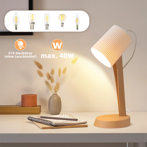 Lampe De Table Salon Lampe De Chevet Avec Câble 37,4 Cm Lot De 2 Petites Lampes E14