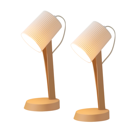 Lampe De Table Salon Lampe De Chevet Avec Câble 37,4 Cm Lot De 2 Petites Lampes E14