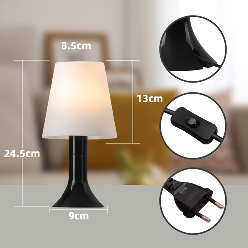 Lampe De Table De Salon Lampe De Chevet Avec Câble Lot De 2 Petites Lampes E14