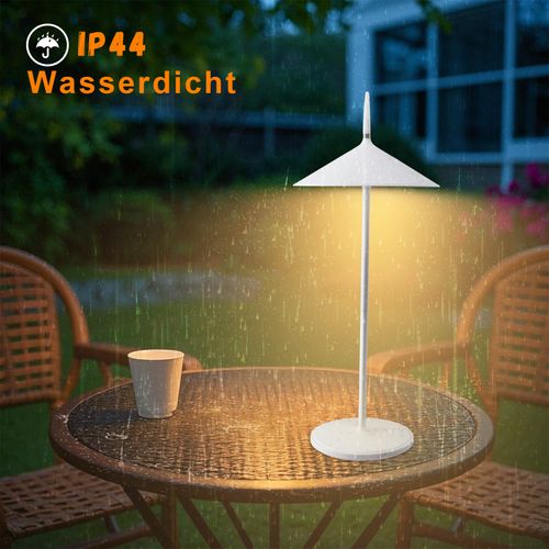 Lampe De Table à Piles Lampe De Chevet LED, Lot De 2 Lampes De Table Sans Fil 1800mha, Rechargeable