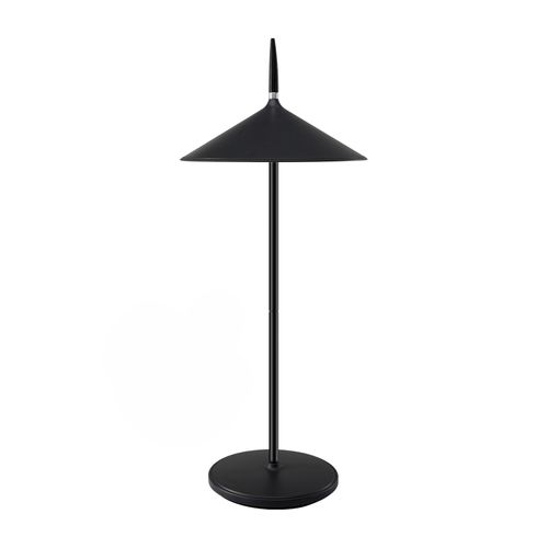 Lampe De Chevet Tactile Sans Fil LED Noire Dimmable 1800mha Rechargeable Avec USB