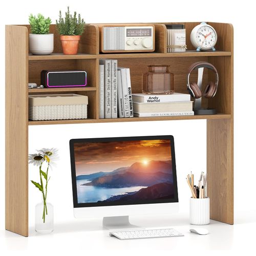 Étagère De Bureau, Meuble De Rangement, Dispositif Anti-basculement, 94 X 24 X 85 Cm (naturel)