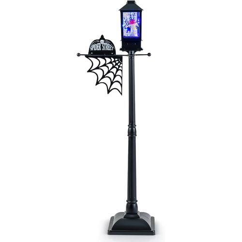 Lampadaire Halloween LED De 155 Cm, Lampe De Rue Intérieure Avec Lumières LED 6 Couleurs