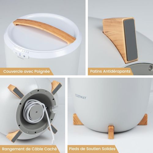 Chauffe-serviettes 20l Portable, Minuterie 15-60 Min, Arrêt Auto, Pour Salle De Bain