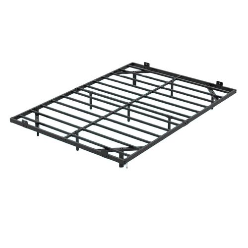 Cadre De Lit Flottant 140x200cm, Éclairage LED, Ports USB, Télécommande, Métal ,noir