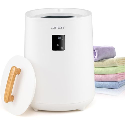 Chauffe-serviettes 18l Avec Écran LED, Minuterie Réglable, Arrêt Auto, Portable ,blanc