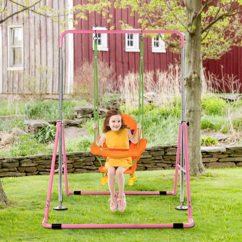 Barre Gymnastique Extensible 90-137cm, Structure Triangulaire, Charge 68kg (rose)