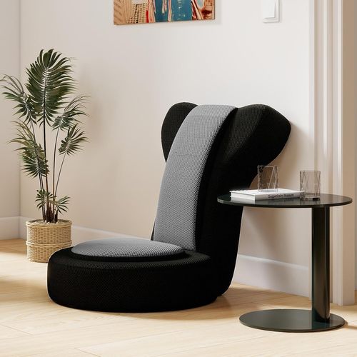 Fauteuil De Sol Pliable 48x64x53cm, Appuie-tête Et Dossier Réglables,coussin Rembourré ,gris