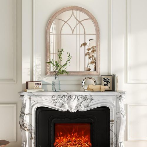 Grand Miroir Mural Arche Exterieur Interieur,miroir Decoration Murale De Fenêtre(88,5 X 69 Cm)
