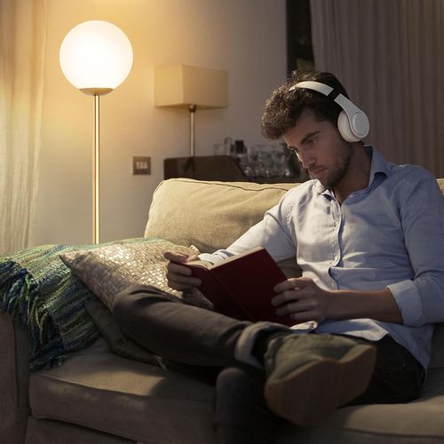 Lampadaire à Globe 165 Cm,lampe Sur Pied Moderne,interrupteur à Pied,culot D'ampoule E27,doré