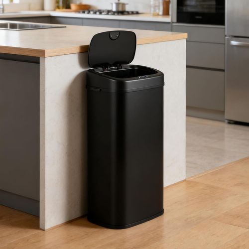 Poubelle Cuisine Automatique 68l,tri Selectif,2 Anneaux De Maintien,couvercle à Ouverture Maintenue